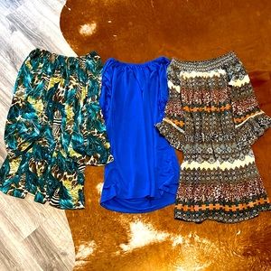 Off the shoulder dresses - set of three!